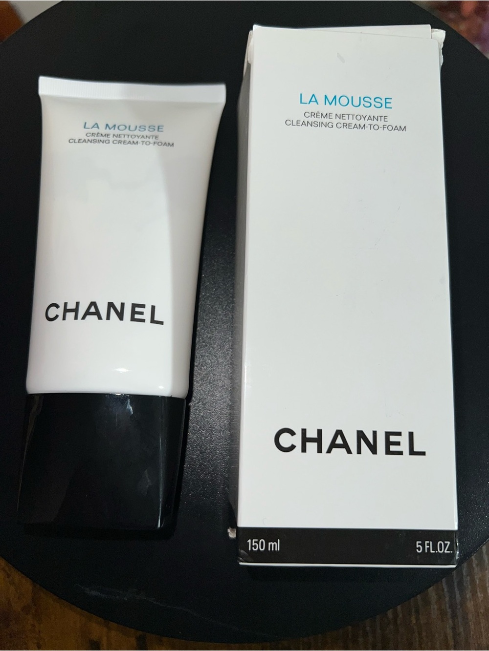 CHANEL La Mousse Cleansing Cream-to-Foam Tube - White with Black Logo